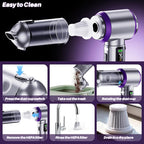 Car Vacuum Cleaner Portable, 22000PA High Power Handheld Vacuum Cordless with Brushless Motor & LED Light, Small Vacuum for Car, Home, Pet, Office