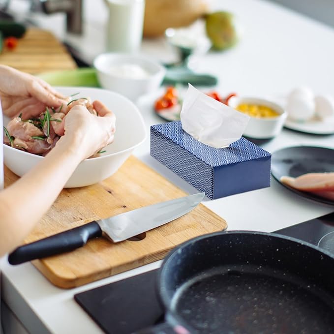 Yinder 12 Packs Facial Tissue Box 1560 Sheets Soft Facial Tissue Box for Fall Halloween Christmas 2 Ply 130 Sheets Disposable Travel Tissues Bulk for Car Household Kitchen(Clouds)