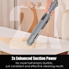 Handheld Vacuum Cordless, Lightweight 1.4lb with Powerful Suction, Charging Dock, Single Touch Empty and Detachable Dust Cup, Portable Mini Car Vac for Home Office and Pet Hair (Frosted Silver)