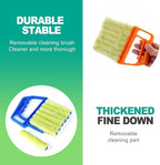 slaixiu 4-Pack 7 Finger Window Blind Cleaner Duster Tool, Washable Mini Blinds Cleaner Brush for Wood, Vinyl Shutters, AC Air Vent, and Car Fan Dusting