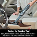 Handheld Vacuum Cordless, Lightweight 1.4lb with Powerful Suction, Charging Dock, Single Touch Empty and Detachable Dust Cup, Portable Mini Car Vac for Home Office and Pet Hair (Medium Gray)