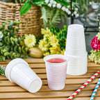 Lilymicky 2000 PACK 5 oz White Plastic Cups, 5 Ounce Disposable Plastic Bathroom Cups for Tasting, Drinking
