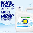 all Liquid Laundry Detergent Free Clear, 118 Ounce, 94 Loads