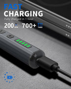 Mini Electric Screwdriver Set 140-IN-1: UnaMela Small Electric Screwdriver Cordless - 5 Torque Settings, 120 Precision Bits, LED Light, Magnetic Power Screwdriver Repair Tool Kit for PC RC Electronics