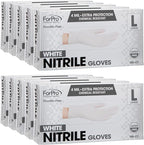 ForPro Disposable Nitrile Gloves, Chemical Resistant, Powder-Free, Latex-Free, Non-Sterile, Food Safe, 4 Mil