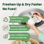 Wool Dryer Balls - Lint-Free - 6XL Pack - 1000+ Loads - Premium Natural Fabric Softener - Reduces Drying Time & Static - Includes Essential Oil - with Storage Bag