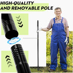 Manual Weed Puller Tool - 4-Claw Steel Head - Efficient Weed Remover with Long Handle for Garden Weeding Easily Remove Weeds Effortlessly Without Kneeling
