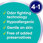 All Mighty Pacs Laundry Detergent,Free Clear Odor Relief,Tub,56 Count (Pack of 4)