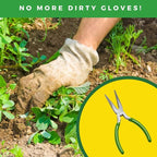 The Original Sharktooth Weed Puller Remover & Gardening Tool Weeder (3 Pack)-Pull from The Root Easily! Ergonomic Handheld Weeding Tool for Spring Summer Cleaning, for All Ages & Abilities