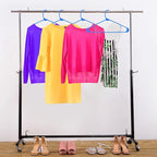 Utopia Home Plastic Hangers 50 Pack - Space Saving Clothes Hanger - Durable & Strong Closet Organizers and Storage with Built-in Strap Hooks - Essential for Shirts, Pants, Skirts & Coats (Blue)