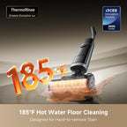 DREAME H15 Pro Heat Wet Dry Vacuum Cleaner, 185°F Hot Water Floor Cleaning, Cordless Vacuum Mop with GapFree AI Robotic Arm, 22KPa Suction, 0 Hair Tangle, 212°F Self-Clean, 194°F Hot Air Drying