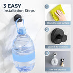 Suction Cup Hooks for Wreaths on Glass, 2025 New No Drill Suction Cup Hooks for Shower, Wreath Hanger Holder for Front Door, Upgraded Towel Hooks for Window Bathroom Mirrors (4, White)