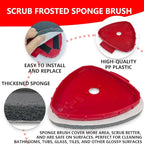 5 Pack Spin Mop Replace Head for O Cedar EasyWring 1 Tank, Includes 2 Microfiber Mop Replacement Refill, 2 Prone to Foaming Scrubber Sponge Brushes & 1 Connector for Kitchen, Bathrooms, Glass