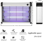 Electric Bug Zapper Indoor 20W, Electronic Indoor Fly Zapper, Fly and Mosquito Killer for Home, Kitchen, Garage, Moth, Bug Zapper for Home Office Warehouse Kitchen Garden, Easy to Clean