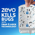 Zevo Flying Insect Refills for Indoor Light Trap: 12 Light Trap Refill Cartridges Capture Fruit Flies, Gnats and Houseflies (12 Cartridges)