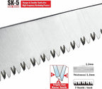 TOOLUX Folding Saw, 5inch Small Pruning Saw for Tree, Wood Hand Saws With Hard Teeth, Quality SK-5 Steel Hunting Saw Foldable with Box for Deer, Tree, Wood and Limb Cutting