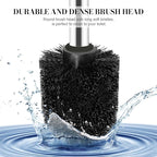 Toilet Brush and Holder, 2 Pack Toilet Brush with 304 Stainless Steel Long Handle, Toilet Bowl Brush for Bathroom Toilet-Ergonomic, Elegant,Durable (Bronze)