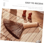 Palm Broom Soft Bristles Small Handheld Dust Brush for Bed Sofa Cleaning Portable Desktop Broom with Sling for Easy Storage Household Dust Removal