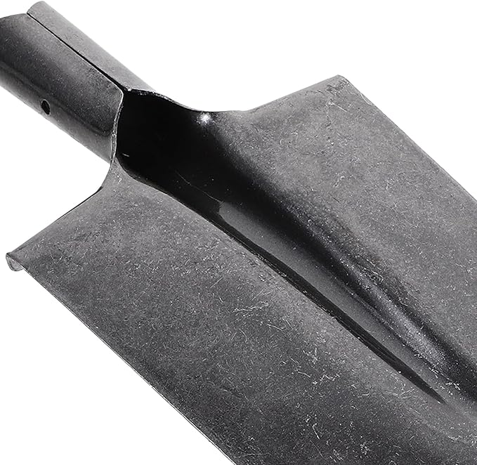 Lurrose Thickened Manganese Steel Narrow Tip Garden Shovel Spade for Tree Planting and Soil Digging, Sturdy Metal Gardening Spade Tool for Lawn and Outdoor Use