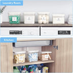 Lifewit Laundry Pods Container with Pop-up Lid, Coffee Pod K Cup Storage, Laundry Room Organization, Dryer Sheet Holder for Washing Powder Detergent, 2700 +2000ml/0.72+0.5gal, 4PCS