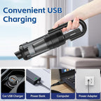 Handheld Car Vacuum Cleaner Cordless: 9500PA Powerful Suction Portable Lightweight Hand Held Vacuum - Large Capacity Battery Last Long Wireless Mini Vacuum With LED Light For Home Office Cleaning