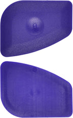 Small Handy Plastic Scraper Flexible Card Round Edge for Home Universal Cleaning Squeegee, Pack of 4