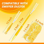 Duster Refill Compatible with Swiffer Duster, 30 Count Heavy Duty Duster Refills Kit for Cleaning Dusting, Multi Surface 360 Feather Duster Disposable Refills, with 1 Handle