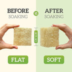 Natural Loofah Dish Sponge (Pack 30) Multipurpose Dish Sponges - 100% Biodegradable Compostable Dishwashing Scouring Pad Zero Waste (2.75" x 2.75" Each)