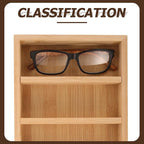 Ciieeo 2-pcs Eyeglasses Organizer Tray with 5 Compartments Sunglasses Storage Display Case Eyewear Holder for Home and Office