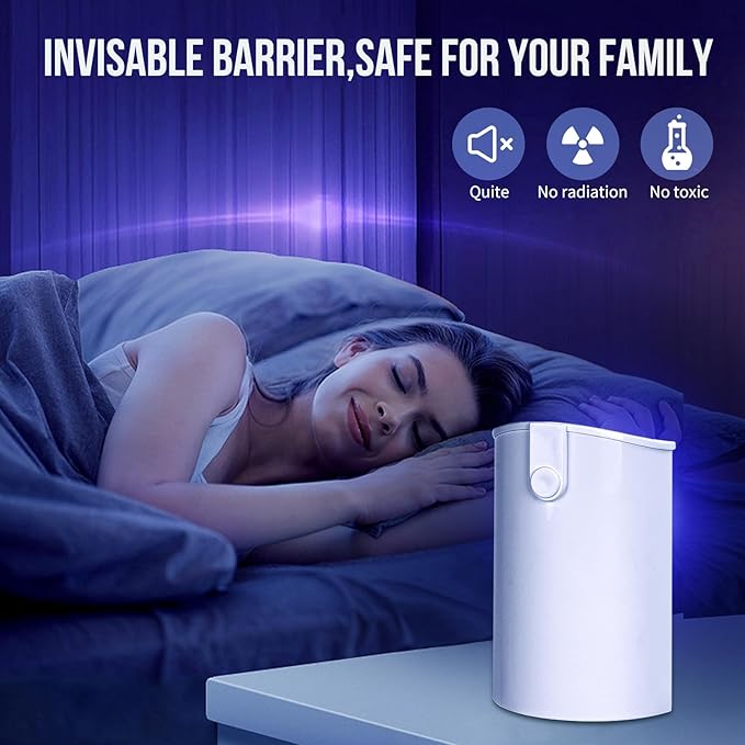 2-Pack Flying Insect Trap with 8 Refills - Plug-in Fruit Fly Trap for Indoor, Bug Zapper for Gnats, Fruit Flies & House Flies | Blue & UV Light Attraction | Mess-Free Disposal