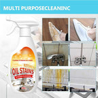 Fiell Clean Up Kitchen Oil Stains, Heavy Oil Cleaner Stain,Oil StainsClean Up Kitchen,Clean Up Kitchen Oil Stains Spray-Heavy Duty Degreaser & Foam (1pc)