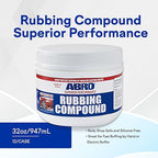 ABRO Superior Performance Automotive Rubbing Compound for Oxidized Finishes, Buff, Shine, Smooth, & Clean, Scratch Remover for Vehicles, Boats, & Bikes - 10 oz.