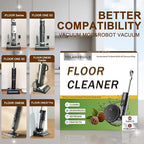 Multi-Surface Floor Cleaning Solution Compatible with Tineco/Roborock Vacuum Mop, Cleaner Refill for All Mopping Robot Vacuums and Cordless Wet/Dry Mops,60 Pack, Pine Fragrance