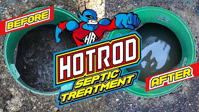 Hotrod Emergency Septic and Drainfield Treatment - Reduces Solids in Tank and Leach Field - Extend Septic System Life