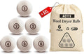 Wool Dryer Balls Laundry, XXL(3.1") 6 Pack, Premium Fabric Softener Ball, Reusable, Anti Static, Chemical Free Natural Wool Balls for Dryer, Laundry Dryer Balls – 100% New Zealand Wool