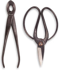 BambooMN Bonsai Basics Set - 8" Concave Cutter, 7" Heavy Duty Shear - 30 Sets