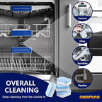 Dishwasher Cleaner and Deodorizer Tablet -24Tablets Deep Cleaning Descaler for Dishwasher Machine - Remove Limescale,Odor,Smell,Mineral Buildup