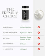 Home "Noir Luxe" Carpet Deodorizer Powder For Home, Upholstery, Pet Urine,Dog Bed/Cat Litter Box– Eliminates Odors Naturally, Pet-Friendly- Black Plum, Sea Salt, and Ozone