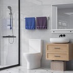 Powools Brushed Nickel Towel Rack for Bathroom - 24" Rustproof Towel Holder, Sturdy Towel Bar Wall Mounted, Space-Saving Towel Hanger, Bathroom Accessories, Home Decor, Apparment Essentials