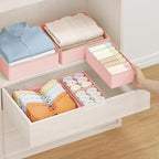 DIMJ Drawer Organizer Clothes 26 Pack - Foldable Baby Organizers and Storage Dresser Organizer for Bedroom, Closet Nursery Organization Dresser Dividers for underwear, Sock, Bra, Belt, Tie