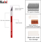 Precision Tweezers Set, Kaisi 12 PCS ESD Tweezer Set, Anti-Static Stainless Steel Tweezers Kit Curved Tweezers for Craft, Jewelry, Electronics, Laboratory Work