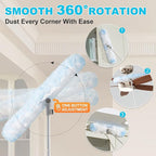 JOYMOOP 6 ft Extendable Duster Handle with 24 Heavy Refills, Compatible with Swiffer Duster Refills, Disposable Microfiber Dusting Pads for Home Cleaning, Ceiling, Fan, Window, Hard-to-Reach Areas