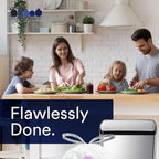 Plasticplace White Drawstring Lavender and Soft Vanilla Scented Garbage Can Liners │ Compatible with Code Q (200 Count) │ 13-17 Gallon │ 25.25" x 32.75"