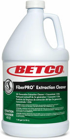 Betco FiberPRO Extraction Cleaner - For Carpet, Upholstery, Rug - Concentrate - Liquid - 128 fl oz (4 quart) - 9.5 to 10.5 pH - Pleasant Scent - Low Foaming, Stain Resistant - Green Bottle - 4 /
