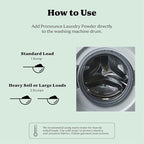 Pronounce Laundry Detergent Powder Alternative | Non-Toxic, Eco-Friendly, Natural for Sensitive Skin, Eczema, and Babies. Stain + Smell Fighting. HE Safe (Peppermint, 120 Loads)