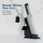 Shark WANDVAC Power PET Cordless Hand Vac, Ultra-Lightweight & Portable with Powerful Suction & Boost Mode, NEW FurFins Tool & Duster Crevice Tool, Designed for Car & Pet Homes, White, WV410WH