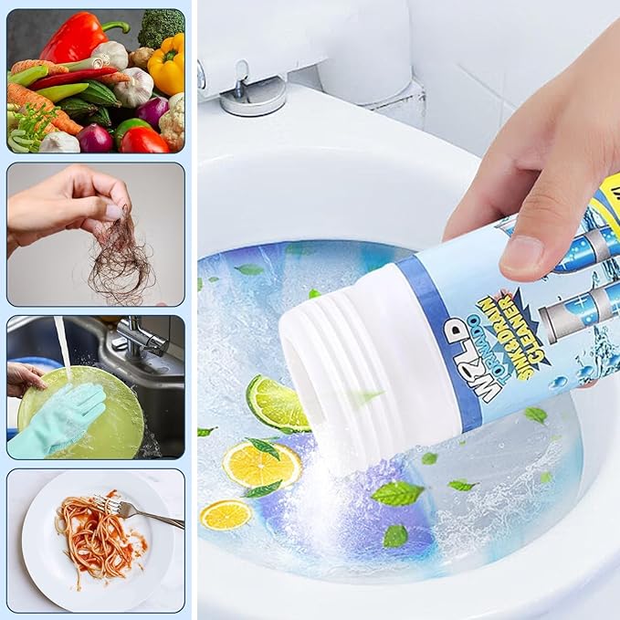 Wild Tornado Sink & Drain Cleaner Powder - Pipeline Dredging Agent for Kitchen & Bathroom (2PCS)