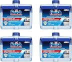 Finish Dual Action Dishwasher Cleaner: Fight Grease & Limescale, Fresh 8.45 oz.(Pack of 4)
