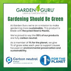Garden Guru Transplanter Trowel Shovel - Stainless Steel - Rust Resistant - Ergonomic Grip - Perfect Hand Shovel Tool for Gardening Weeding Transplanting and Digging in Garden Beds (2 Pack)