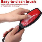 2 Pcs Lint Brushes for Clothes, Dual Sided Remover Lint Brush Reusable Pet Hair Remover Sheet and Carpet Cleaning Brush for Clothes Sheet Carpet Furniture Fabric
